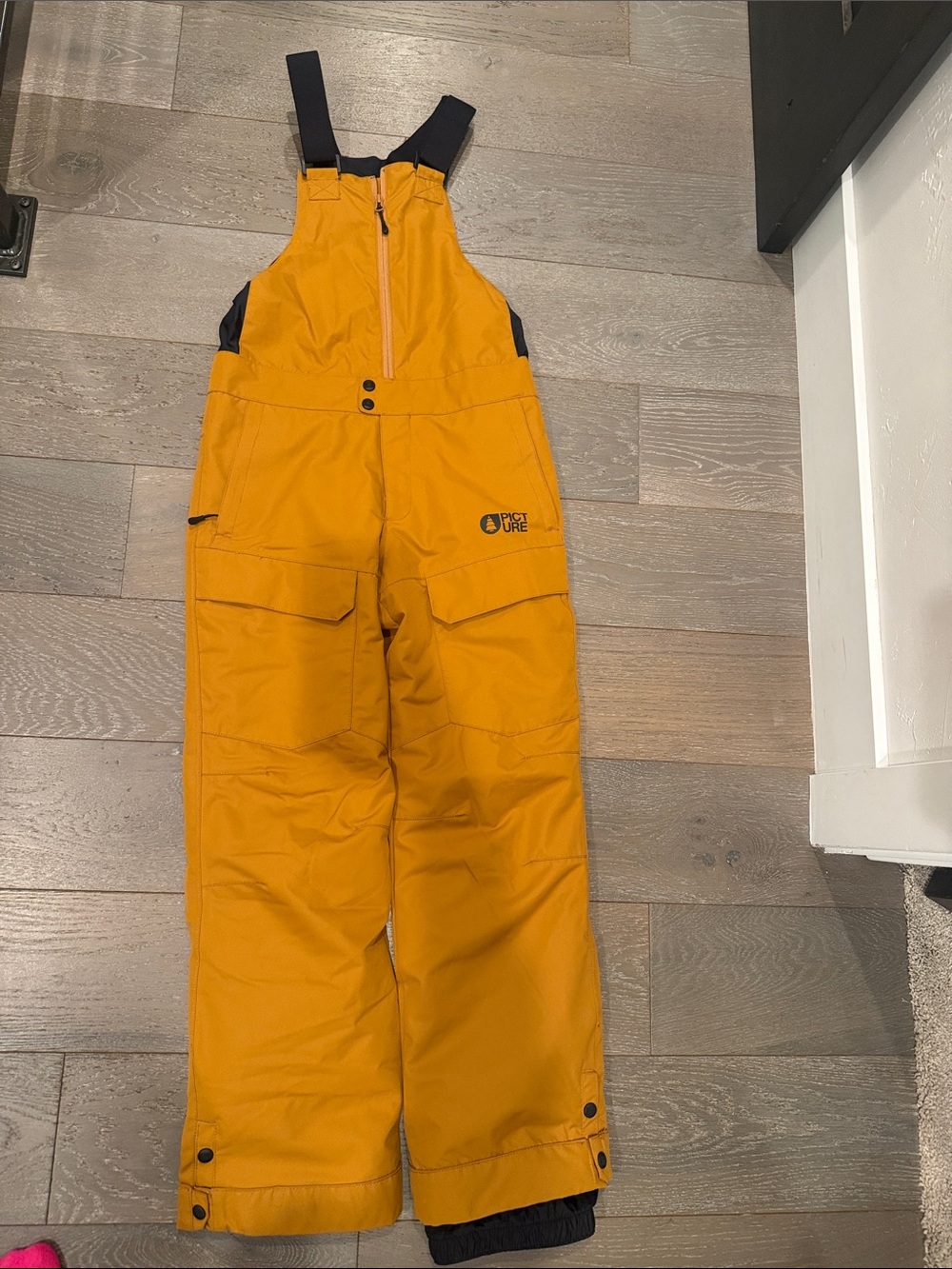 Picture Organic Golden Yellow Snow Bib Overalls